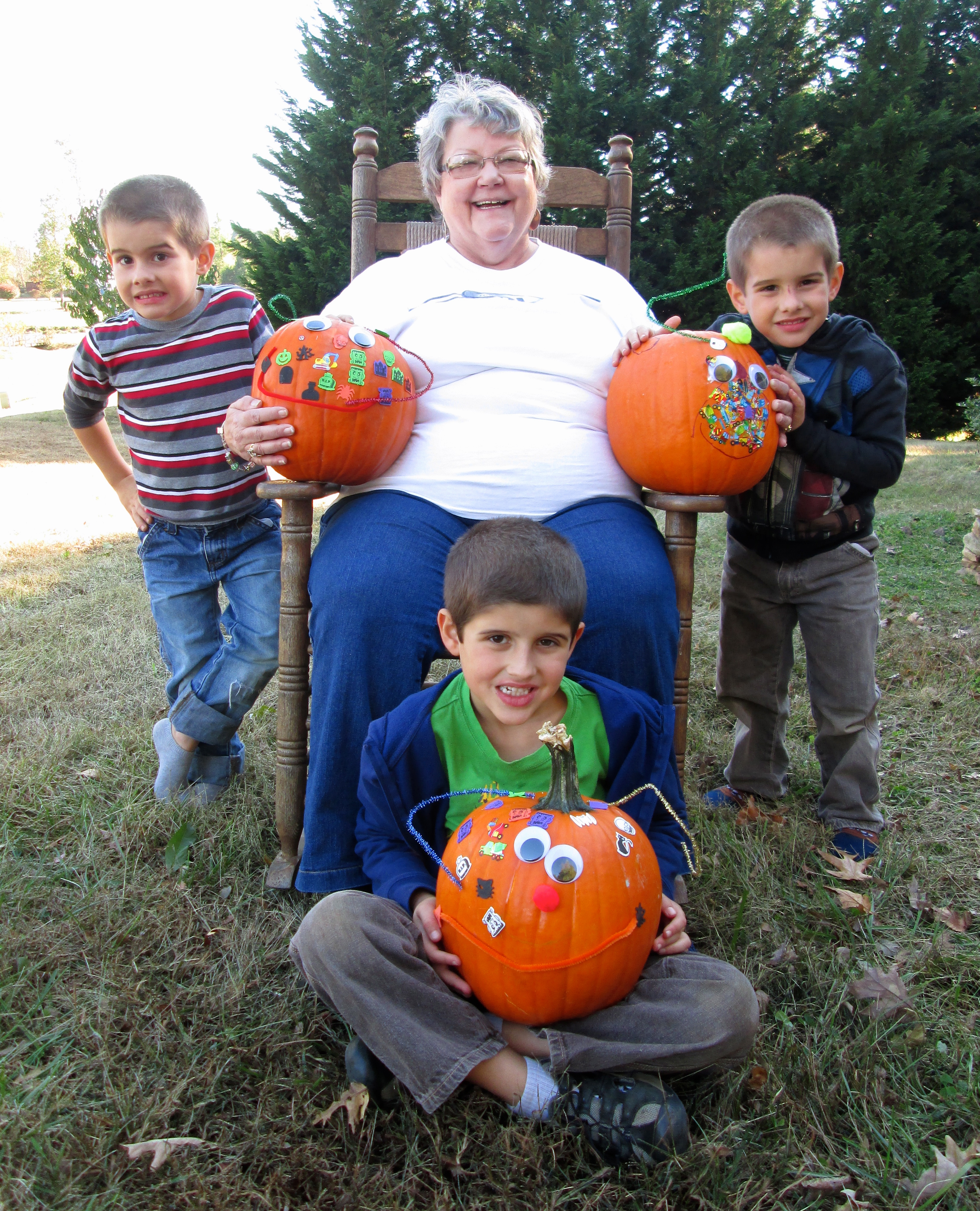 crew w/ pumpkins