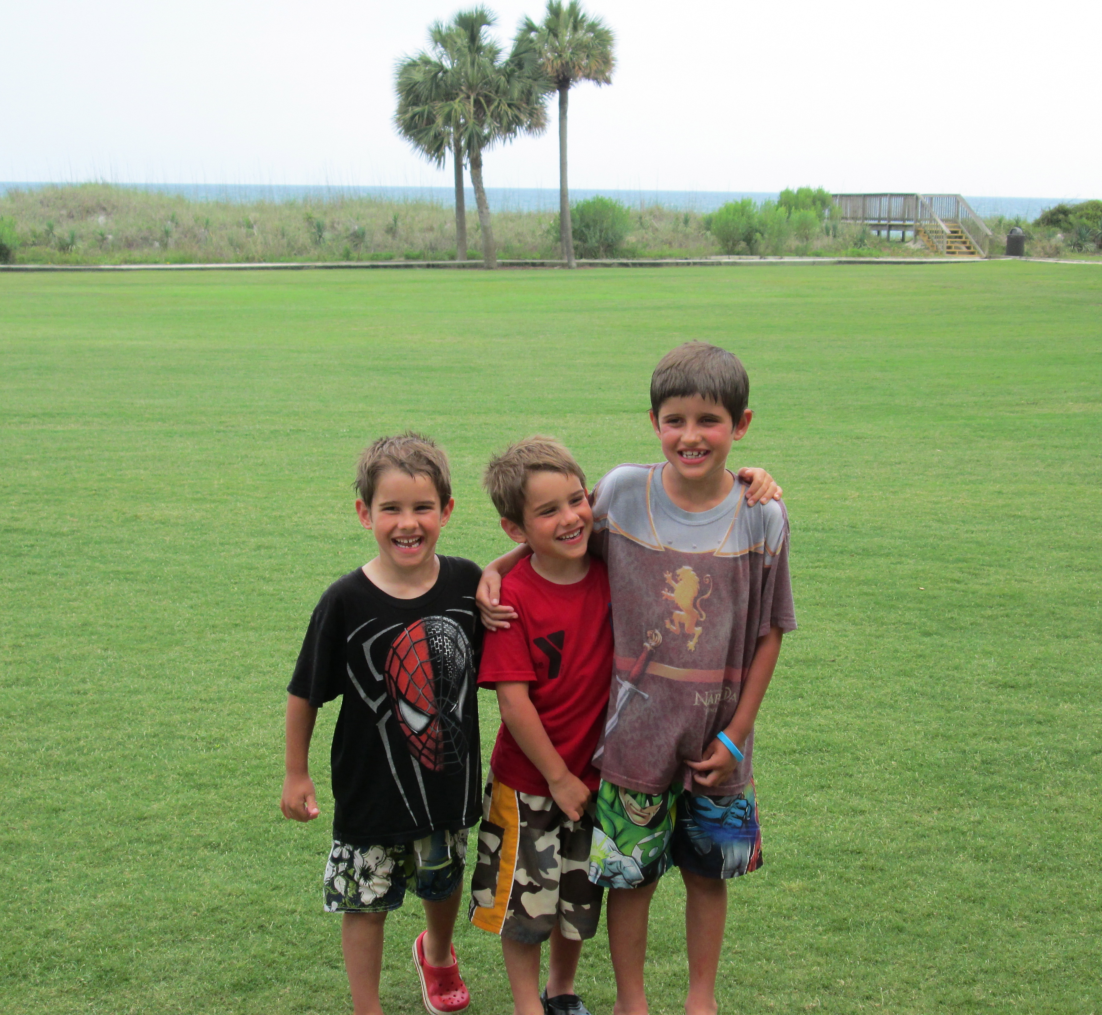 amigos on lawn